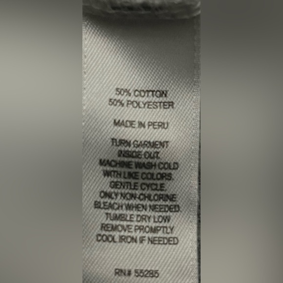 Express Men's Gray and White Striped Shirt . - Picture 5 of 13